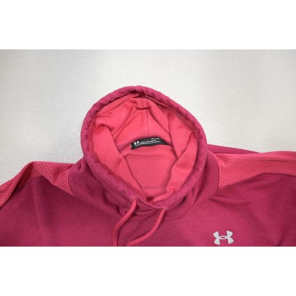 Under Armour Loose Turtleneck Sweater Sweatshirt Performance Dark Pink Womens XL - Picture 8 of 12